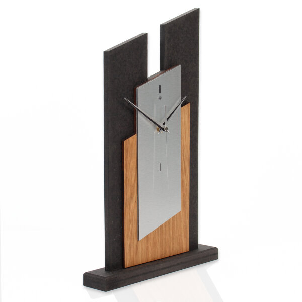 Panea – Designer-Standuhr aus MDF mit Eiche &...