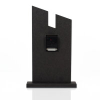 Panea – Designer-Standuhr aus MDF mit Eiche & Metallic-Alu