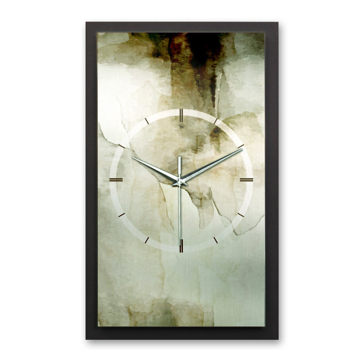 Abstract Bronze – Vertora Metallic Wanduhr aus Alu & MDF