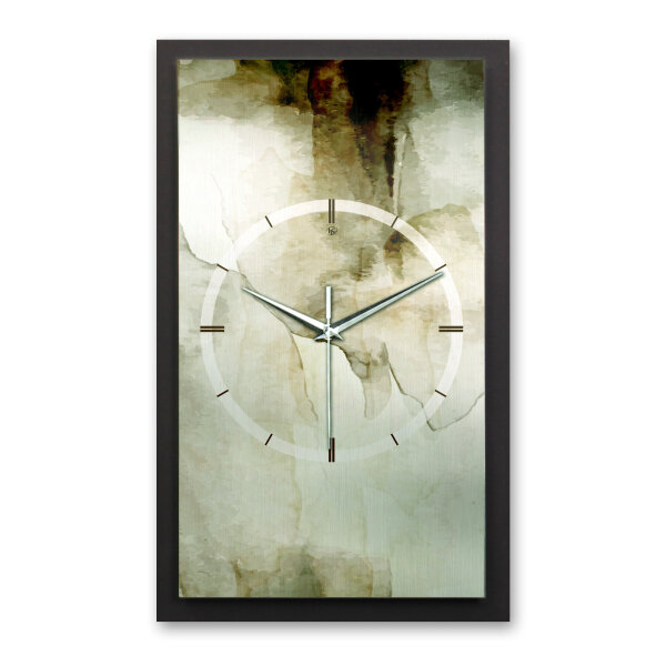 Abstract Bronze – Vertora Metallic Wanduhr aus Alu...