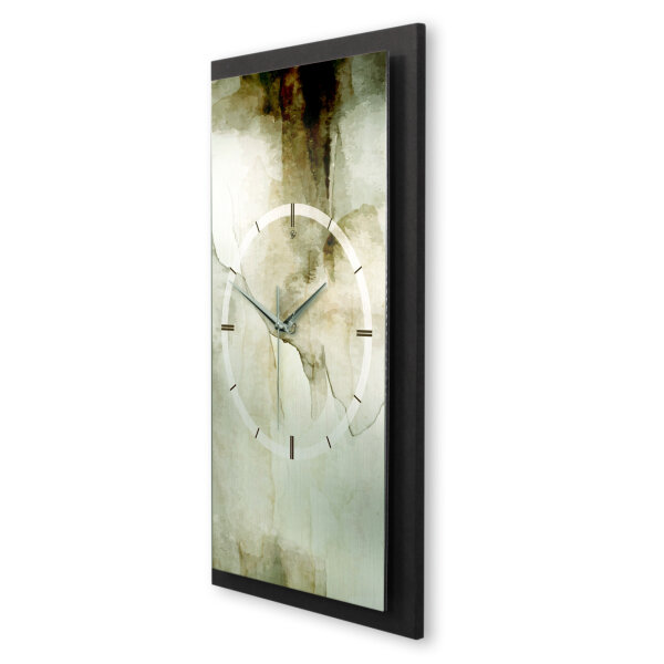 Abstract Bronze – Vertora Metallic Wanduhr aus Alu...