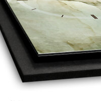 Abstract Bronze – Vertora Metallic Wanduhr aus Alu & MDF