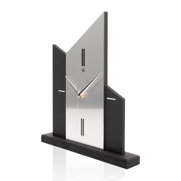 Church – Designer-Standuhr aus MDF mit Alu, Echtholz oder Steinfurnier