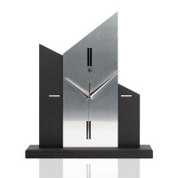 Church – Designer-Standuhr aus MDF mit Alu, Echtholz oder Steinfurnier
