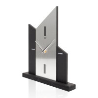 Church – Designer-Standuhr aus MDF mit Alu, Echtholz oder Steinfurnier