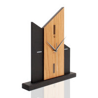 Church – Designer-Standuhr aus MDF mit Alu, Echtholz oder Steinfurnier