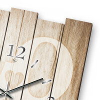 Designer Wanduhr "Love" aus MDF mit flüsterleisem Uhrwerk | B-Ware
