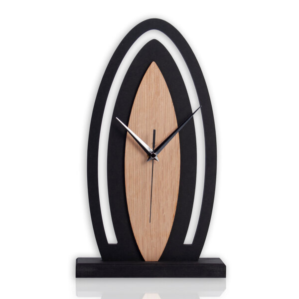 Nova – Design-Tischuhr aus MDF mit Alu oder...