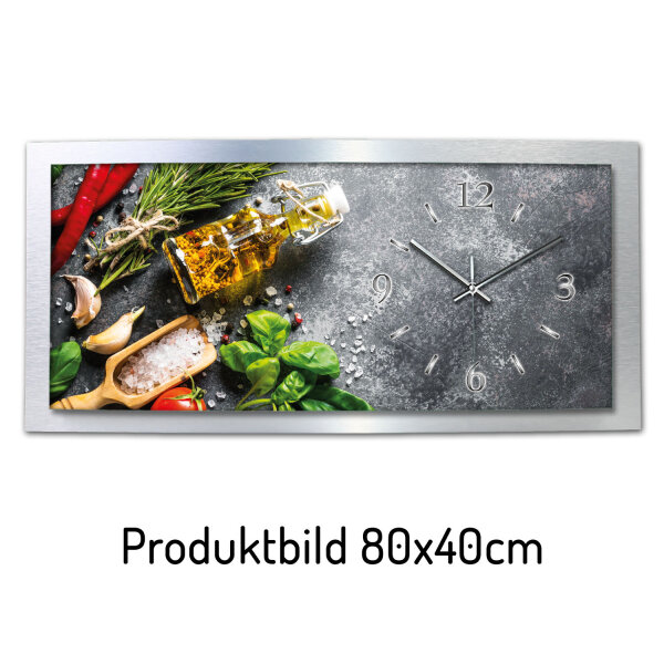 Frische Küche – gewölbte 3D-Wanduhr mit...