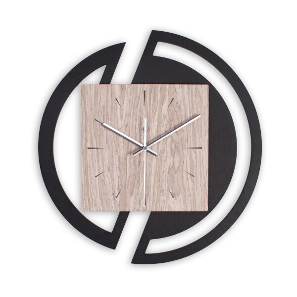 Rondora – Designer-Wanduhr aus MDF mit Alu,...