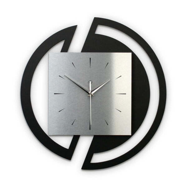 Rondora – Designer-Wanduhr aus MDF mit Alu,...