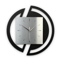 Rondora – Designer-Wanduhr aus MDF mit Alu, Echtholz oder Steinfurnier