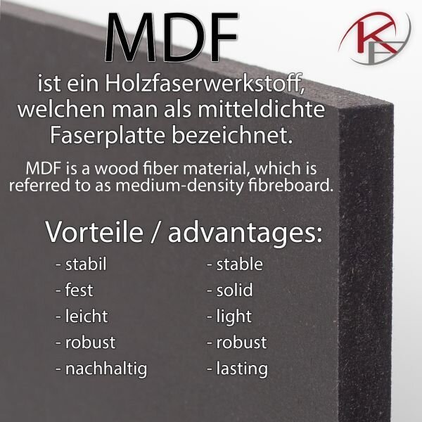 Designer Wanduhr aus Holz mit Akzent aus Eiche-Echtholzfurnier | B-Ware