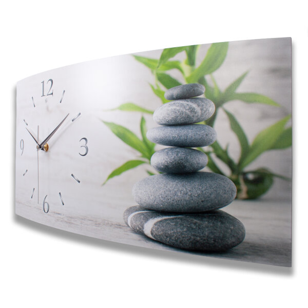 Relax Designer-Wanduhr mit leisem Uhrwerk aus Alu