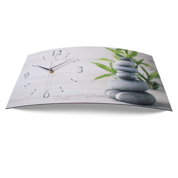 Relax Designer-Wanduhr mit leisem Uhrwerk aus Alu
