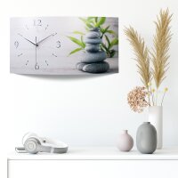 Relax Designer-Wanduhr mit leisem Uhrwerk aus Alu