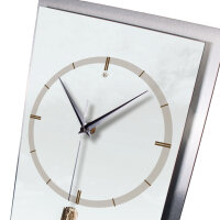 Schiff – 3D Design-Wanduhr mit silbernem Alu-Rahmen
