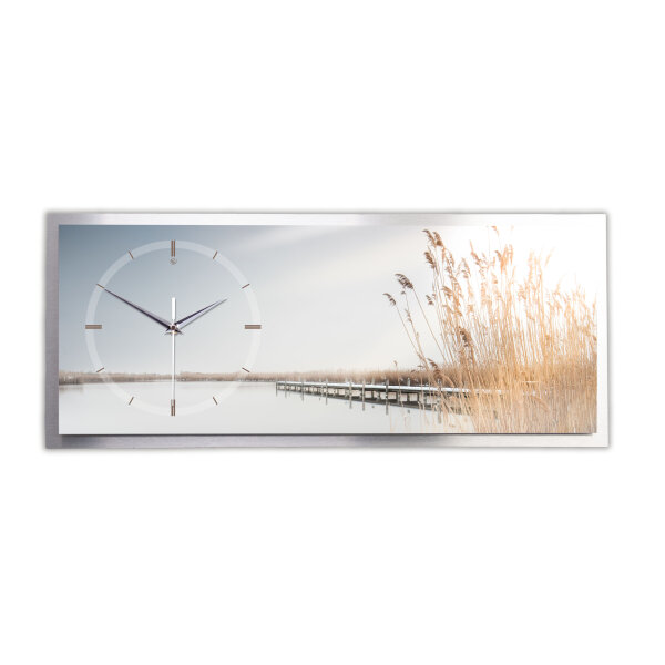Sanddüne – 3D Design-Wanduhr mit silbernem...