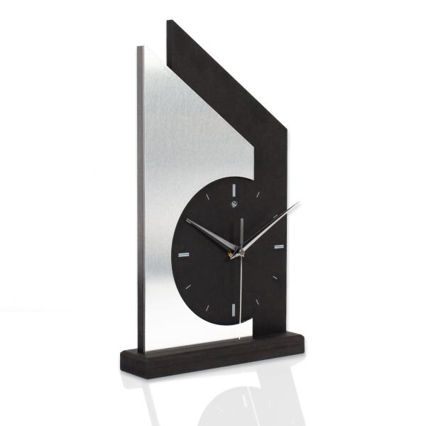 Standuhr „Skyscraper Silver“ aus Holz –...