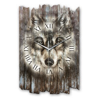 Wolf Designer-Wanduhr aus Holz – leises Uhrwerk