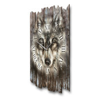 Wolf Designer-Wanduhr aus Holz – leises Uhrwerk