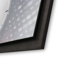 Silver Light – Panora Metallic Wanduhr aus Alu & MDF