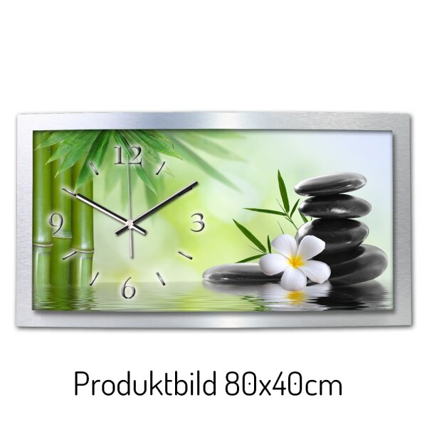 Relax Nature – gewölbte 3D-Wanduhr mit...