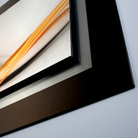 Waves – 3D Alu Metallic Wandbild aus gebürstetem Aluminium