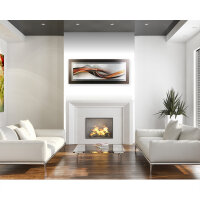 Waves – 3D Alu Metallic Wandbild aus gebürstetem Aluminium