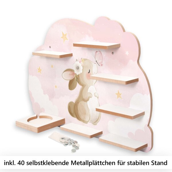 Häschen Schmetterling Musikbox-Regal aus MDF –...