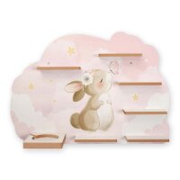Häschen Schmetterling Musikbox-Regal aus MDF – passend für Toniebox® & Figuren