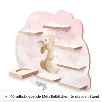 Häschen Schmetterling Musikbox-Regal aus MDF – passend für Toniebox® & Figuren