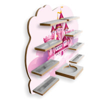 Märchenschloss Musikbox-Regal aus MDF – passend für Toniebox® & Figuren