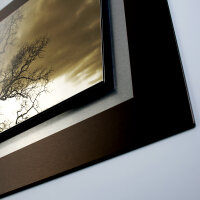 Hirsch – 3D Alu Metallic Wandbild aus gebürstetem Aluminium
