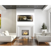 Hirsch – 3D Alu Metallic Wandbild aus gebürstetem Aluminium