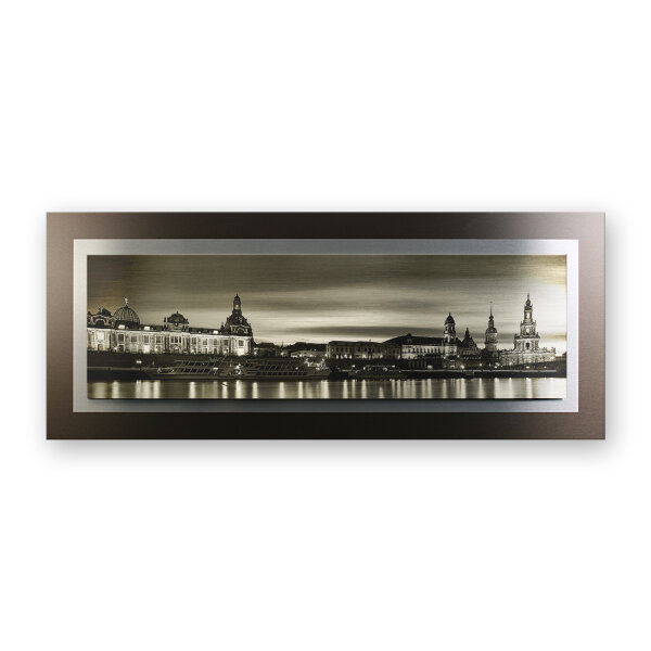 Dresden – 3D Alu Metallic Wandbild aus...