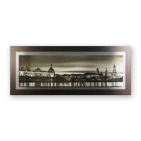 Dresden – 3D Alu Metallic Wandbild aus gebürstetem Aluminium