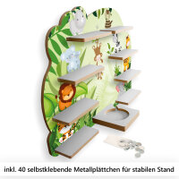 Dschungel Musikbox-Regal aus MDF – passend für Toniebox® & Figuren
