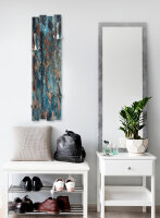 Altes Holz Blau – Shabby Chic Holz-Garderobe aus MDF