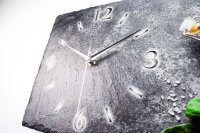 Frische Küche Design-Wanduhr aus Steinguss mit leisem Uhrwerk