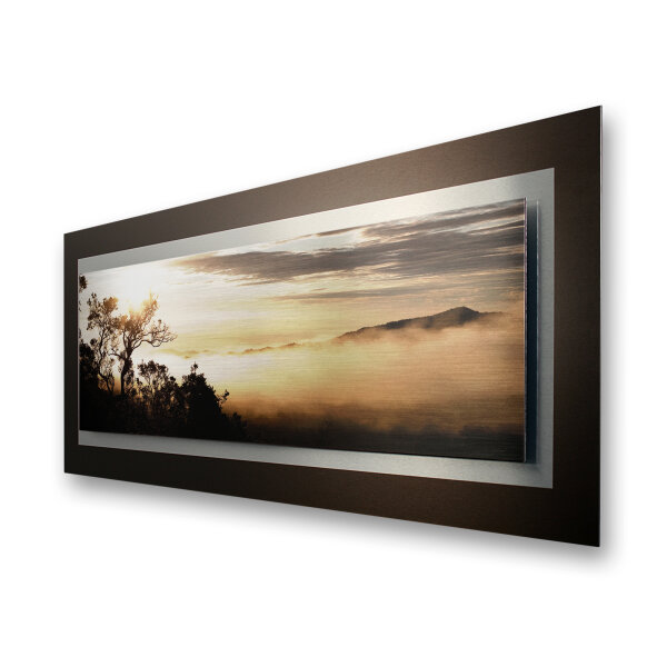Sonnenaufgang – 3D Alu Metallic Wandbild aus...