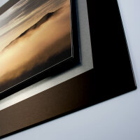 Sonnenaufgang – 3D Alu Metallic Wandbild aus gebürstetem Aluminium