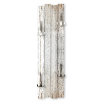 Altes Holz Weiß – Shabby Chic Holz-Garderobe aus MDF