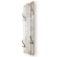 Altes Holz Weiß – Shabby Chic Holz-Garderobe aus MDF