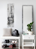 Schiff – Shabby Chic Holz-Garderobe aus MDF