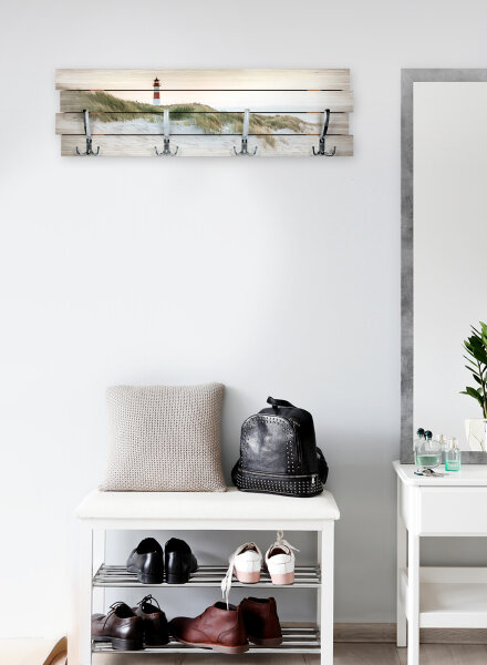 Leuchtturm – Garderobe aus MDF im Shabby-Chic-Design