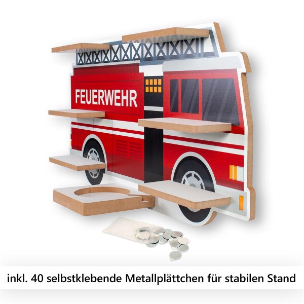Feuerwehrauto Musikbox-Regal aus MDF – passend...