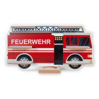 Feuerwehrauto Musikbox-Regal aus MDF – passend für Toniebox® & Figuren