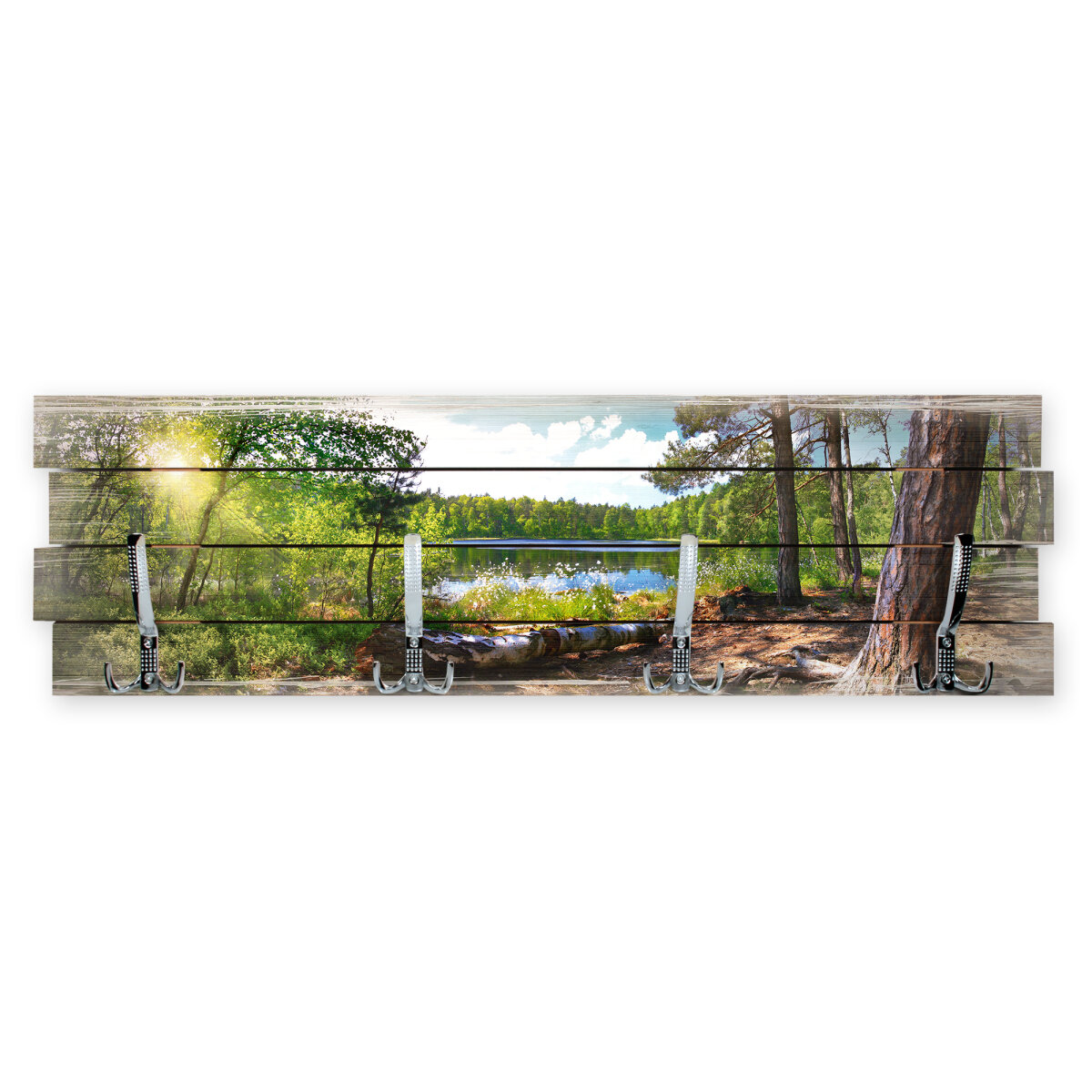 Wald See – Garderobe aus MDF im Shabby-Chic-Design