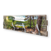 Wald See – Garderobe aus MDF im Shabby-Chic-Design